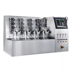 система от множество паралелни стъклени ферментатори-биореактори